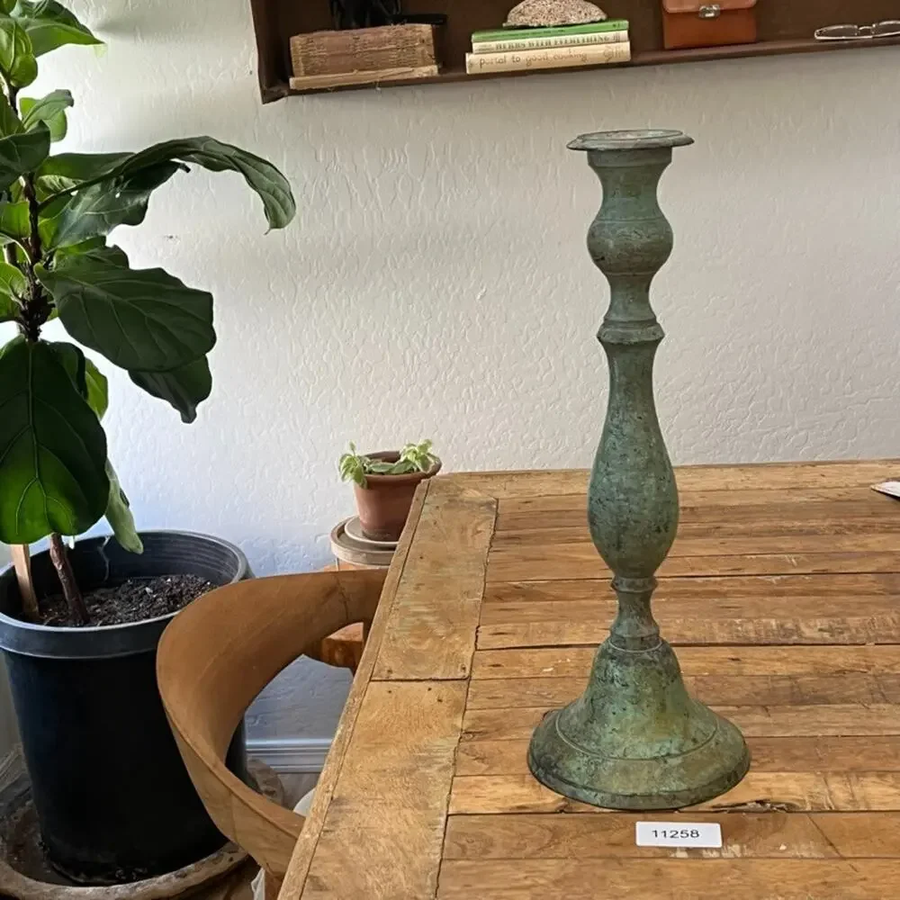 VIntage Turquoise Candlestick Holder 16